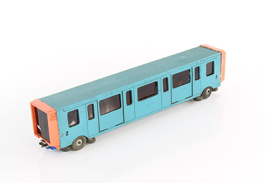 Prototype miniaturisé d'une rame de métro